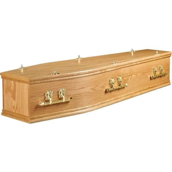 Castle Solid oak coffin