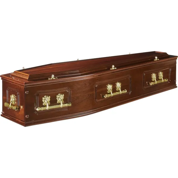 Wyatt solid mahogany coffin